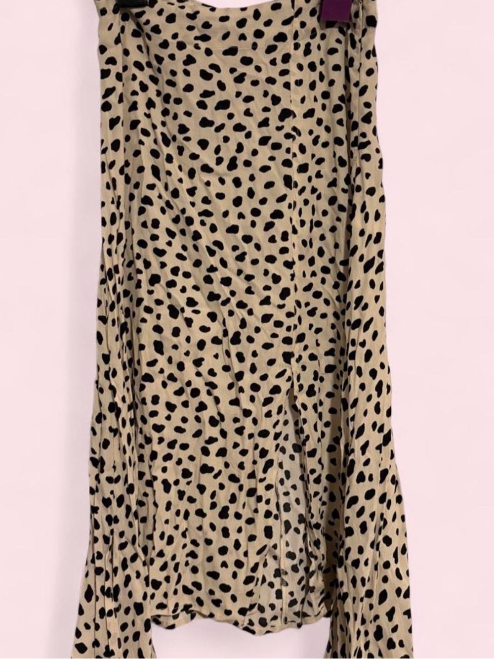 Lulus Cream Cheetah Print Midi Skirt